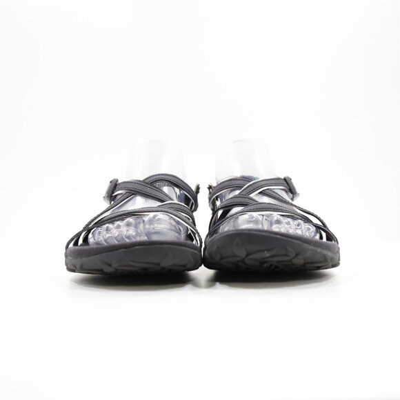 Merrell Terran Ivy Lattice Black & White Nylon Lightweight Strappy Sandals - 9 - Picture 2 of 7